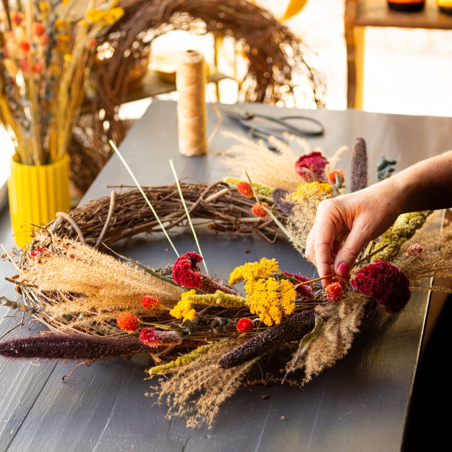 Fall Wreath - Extra Hands Fee