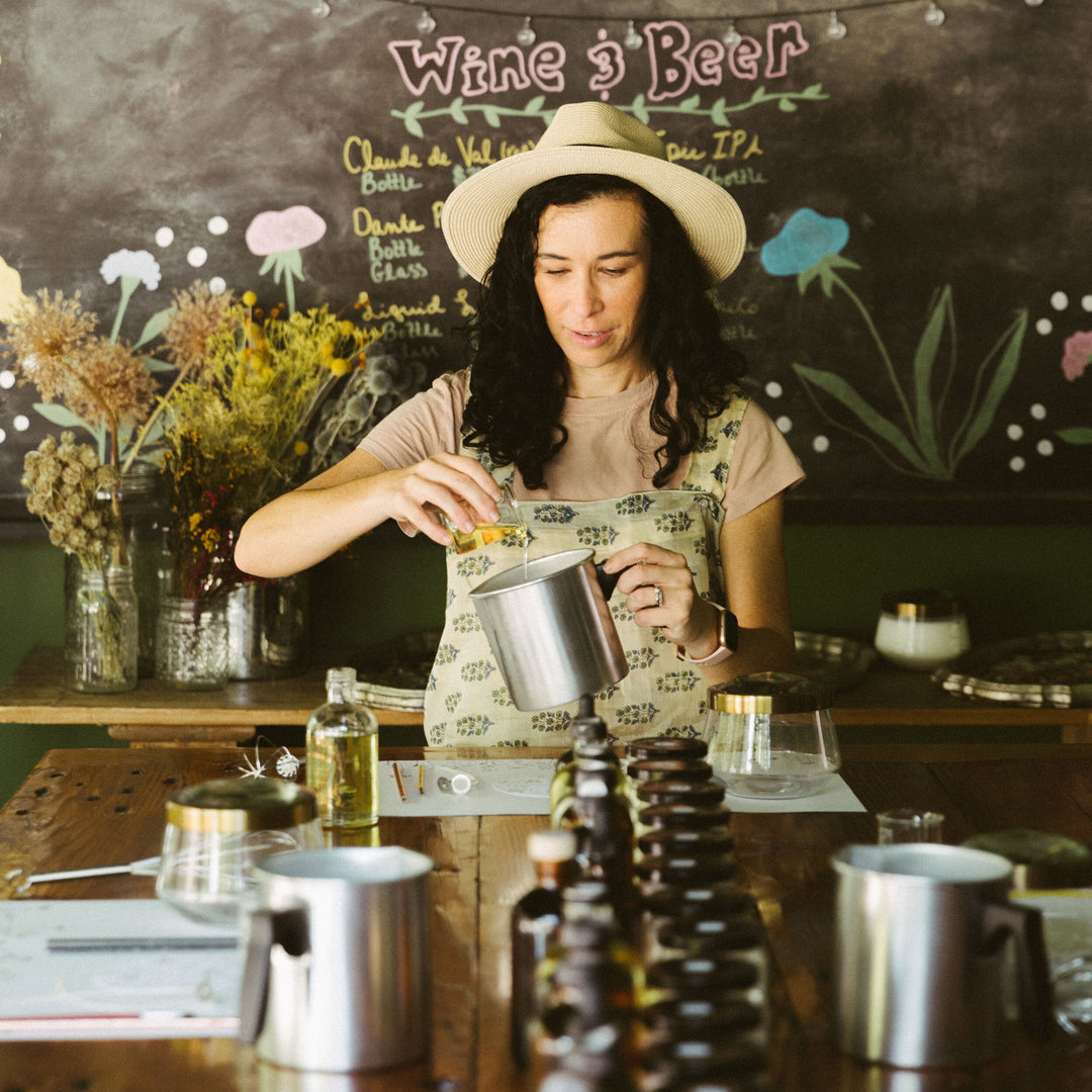 Single Seat | 16 & Under Medium Pressed Floral Candle Workshop Ticket