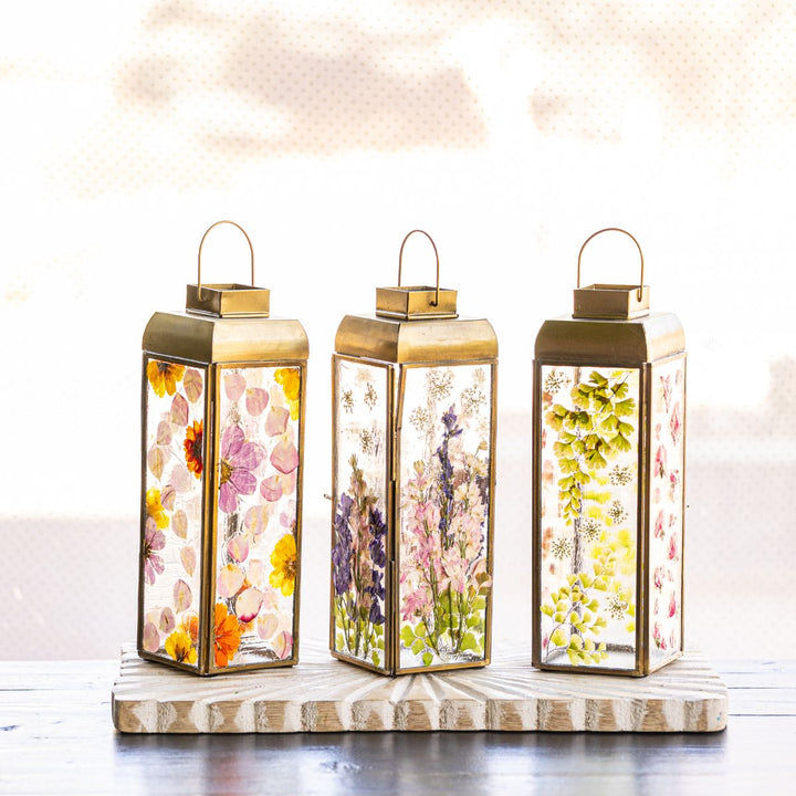 Floral Glass Lantern Workshop - Sunday, February 21, 2027 at 11:00 AM