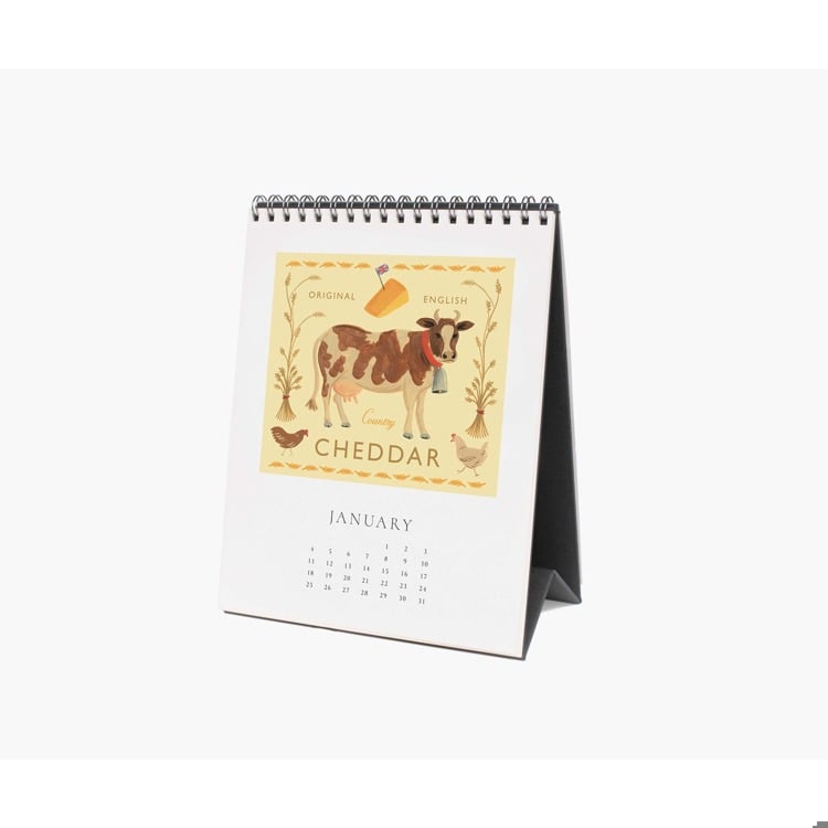 2026 Cheese Desk Calendar